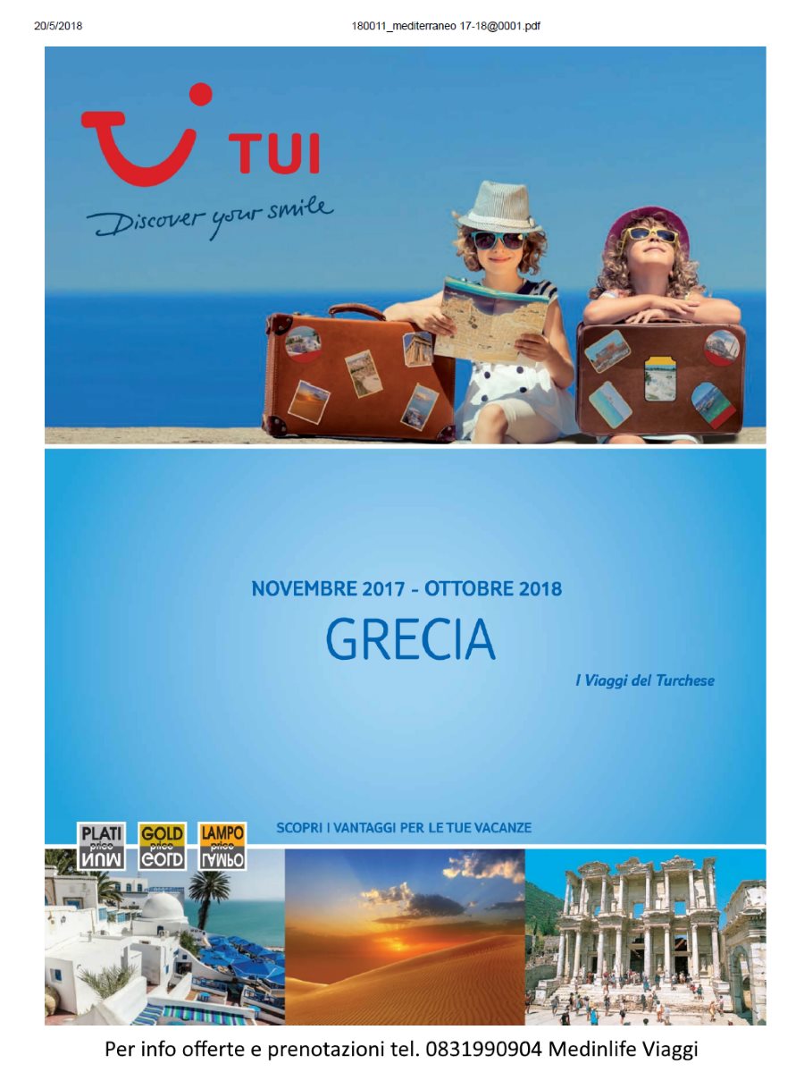 Catalogo novembre 2017 ottobre 2018 Grecia I Viaggi del Turchese