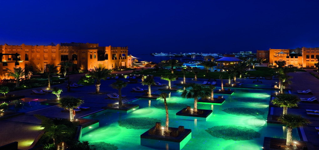 Sharq Village & Spa Ritz Carlton Hotel Doha Qatar Night