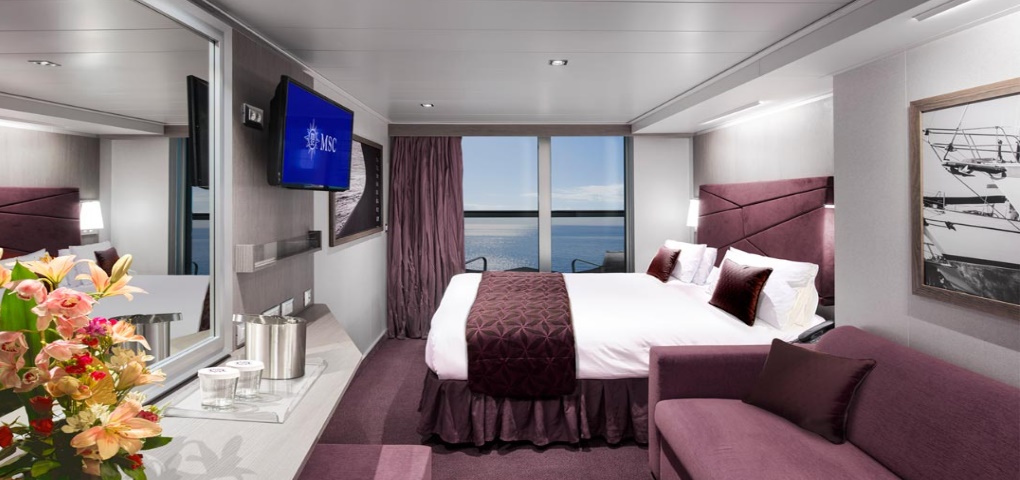 Nave MSC Seaside Cabina Esterna con Balcone